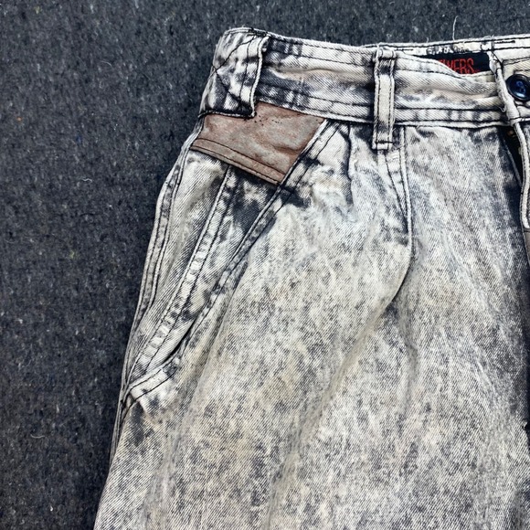 Maneuvers Vintage Grunge Women Size 18 Acid Wash Cargo Utility Pants Distressed - Picture 3 of 15